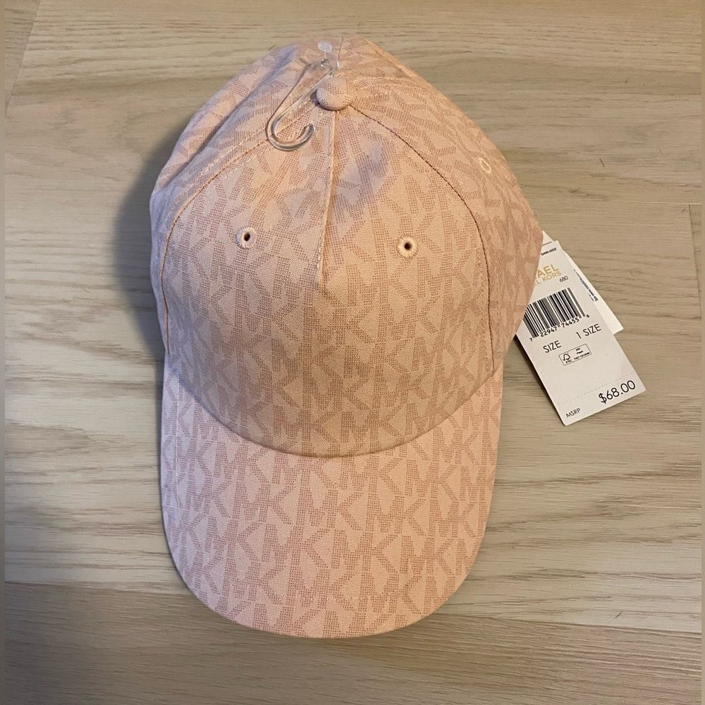 Michael Kors Light Pink Monogram Cap